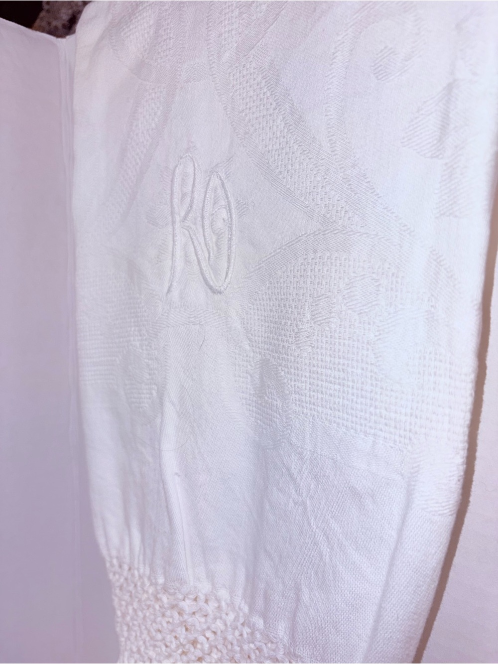European Monogram Damask Hand Towels - Picture 6 of 10